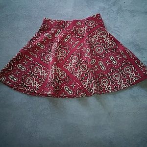 Burgundy XS skirt